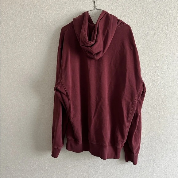 J.Crew Red Hoodie Garment Dyed French Terry Men’s Sz XL - Picture 7 of 9